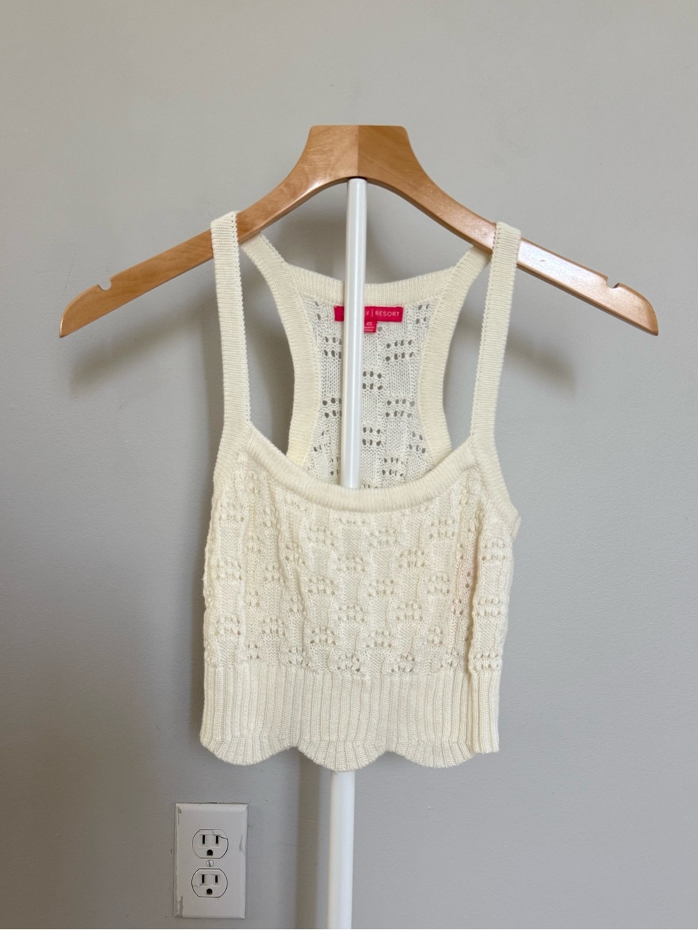 Z Supply Cream Crochet Racerback Tank |